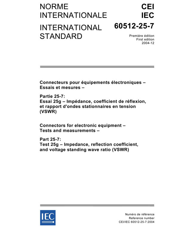 Cover IEC 60512-25-7:2004